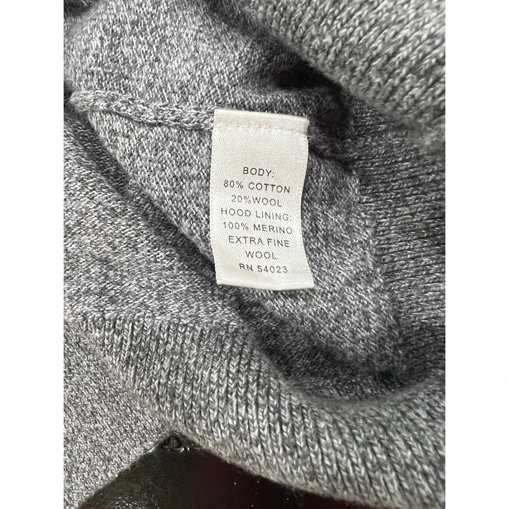 Banana Republic Cotton Wool Blend Sweater Mens Medium Hooded Pullover VGUC